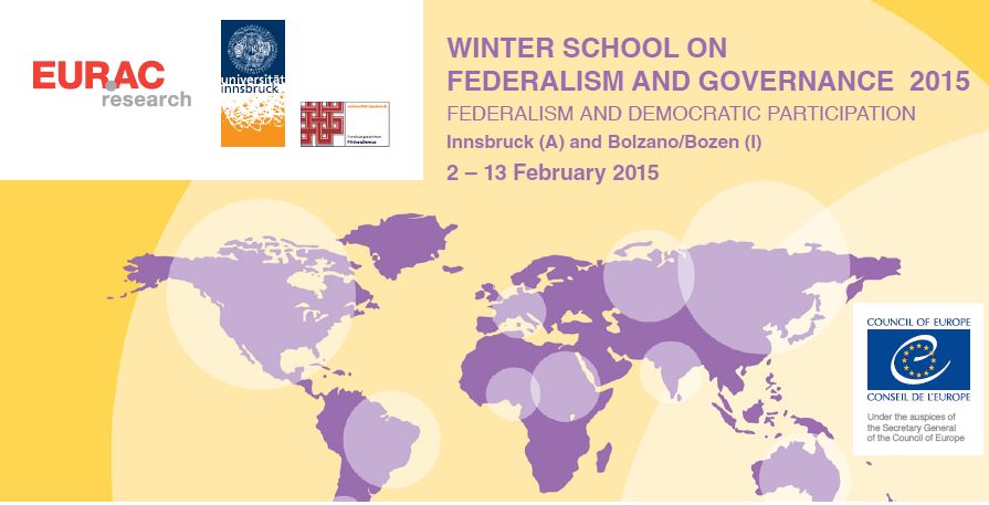 WINTER SCHOOL ON FEDERALISM AND GOVERNANCE 2015