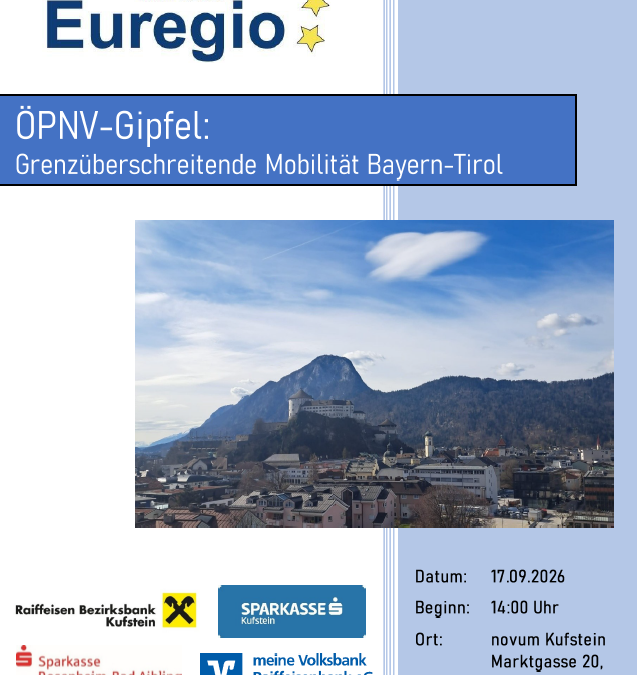 3. Euregio ÖPNV-Gipfel: Bayern und Tirol im Austausch